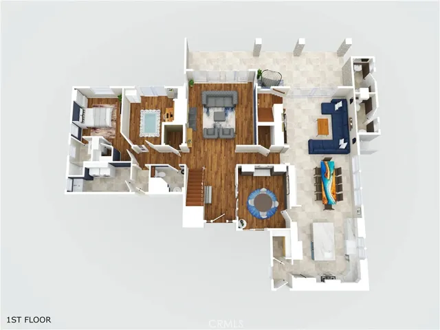 3D Floorplan of 1st floor