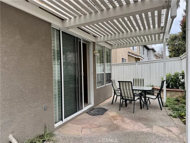 Awning in Backyard provides Shade