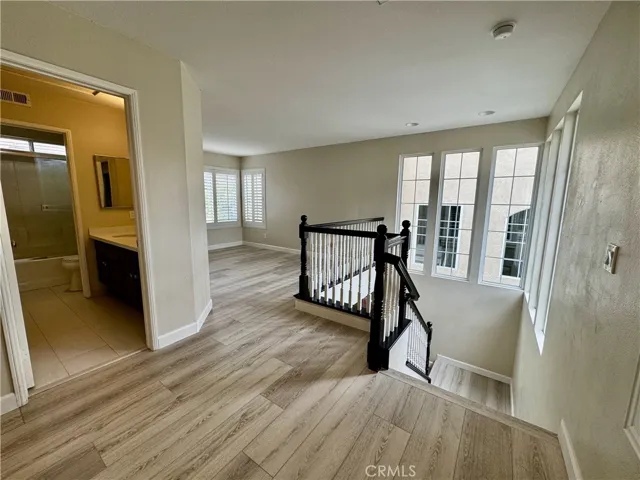 Upstairs Landing area with Bathroom and Loft