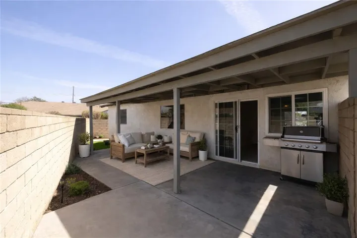backyard virtually staged