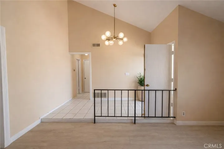 Living room virtually staged