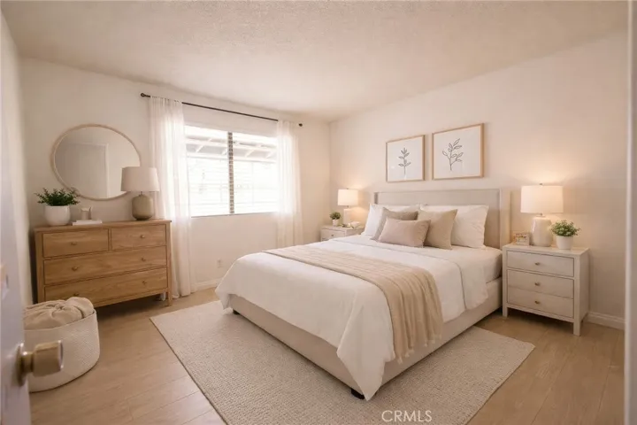 Master bedroom virtually staged