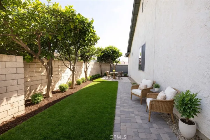 Backyard virtually staged