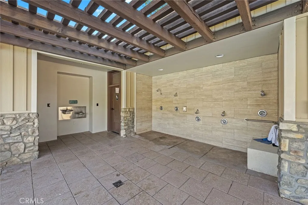 Showers at the community pool
