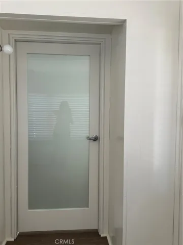 New interior front door from sun room to house
