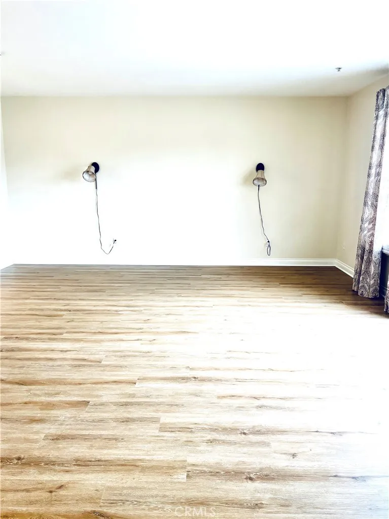 View from Living room area to Bedroom area