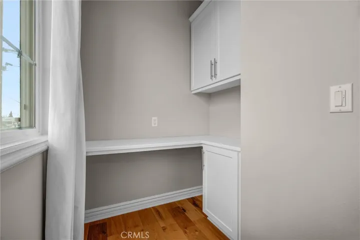 Home Office with Built-in Desk & Cabinet