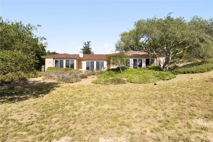 distant shot of backside of house