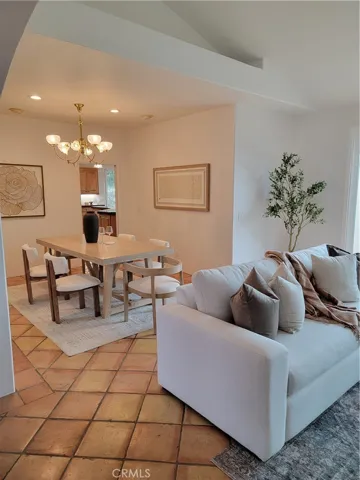 dining room and living room