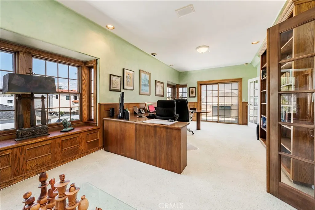 Office next to family room