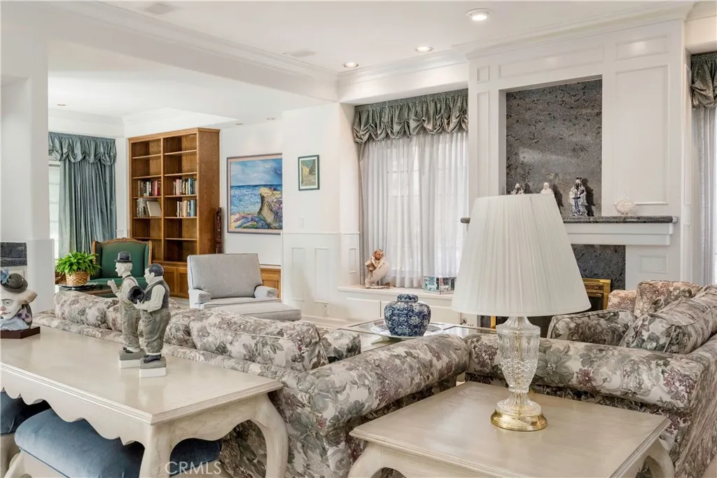Fireplace in living room