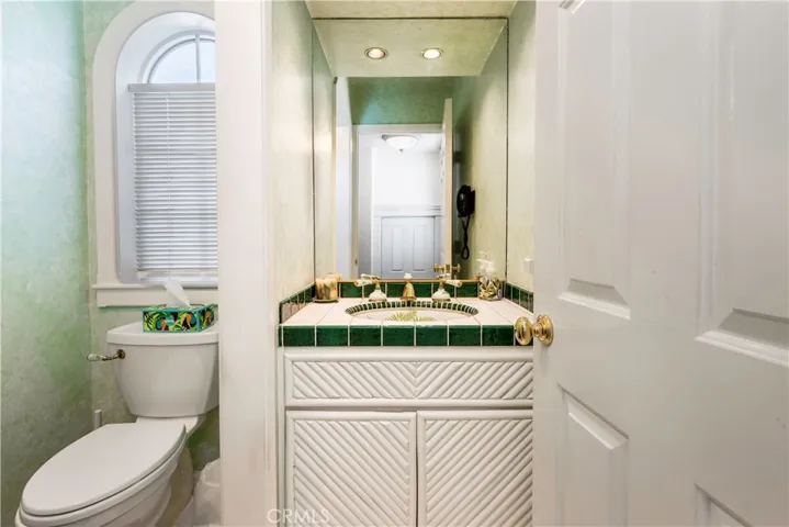 Downstairs powder room