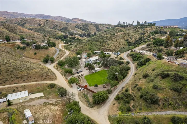 front drone view