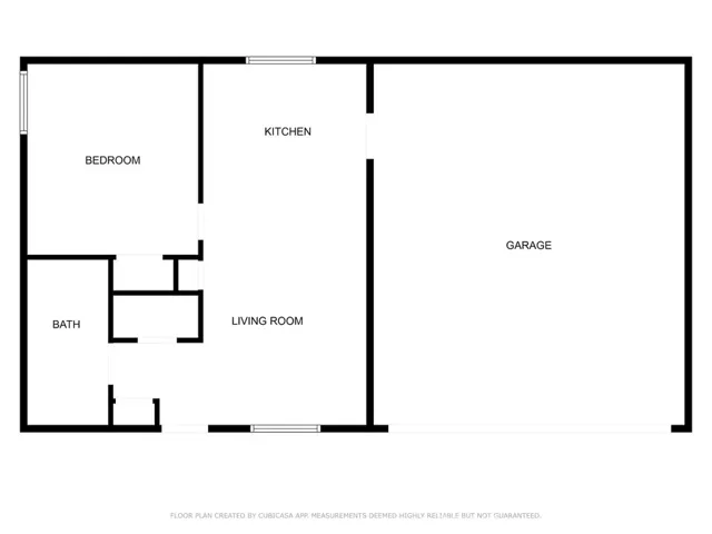 Floor Plan of Guest house and Garage.