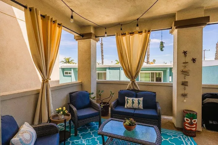 large covered patio living space