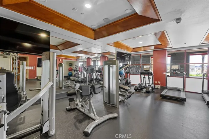 A good selection of weight machines.