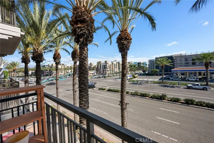 Balcony view looking toward the stadium.