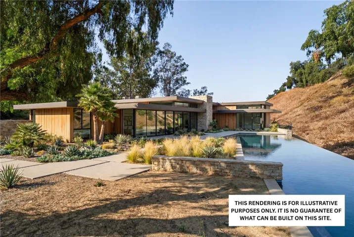 Artists rendering is for illustrative purposes. There is no home on this property.  Buyer to verify what can be built onsite.