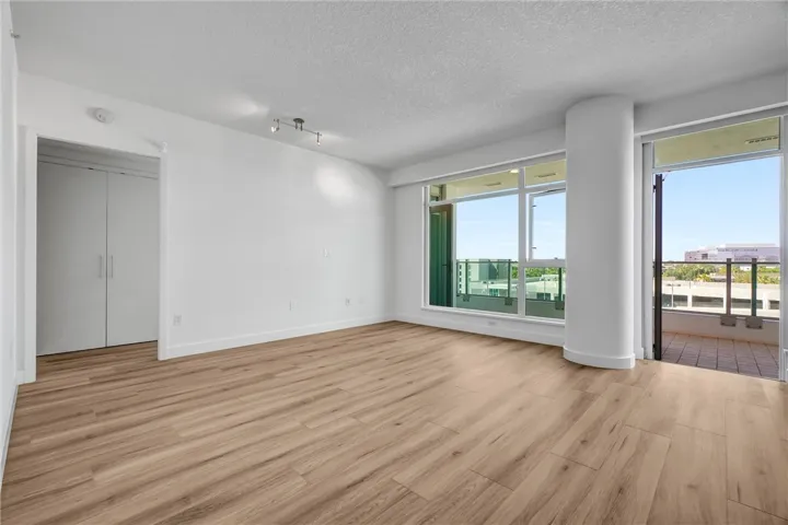 great room with private balcony