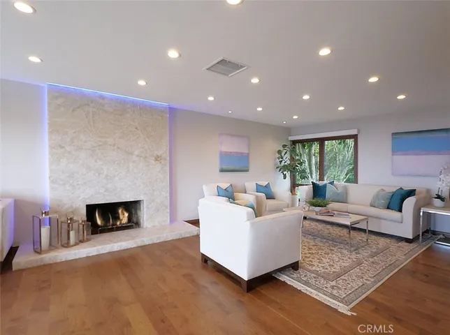 Living Room with Fireplace