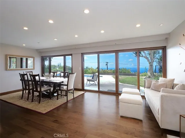 Living Room Opens to Dining Area