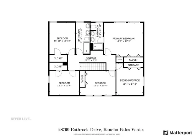 Upper Floor Floorplan