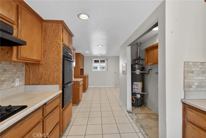 kitchen with a new water heater