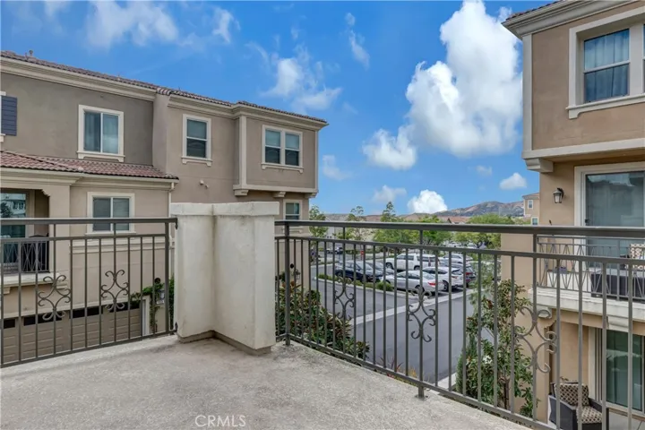 Large balcony off the living area, views of nearby hills are incredible