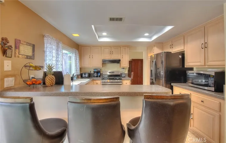 Kitchen facing dining room