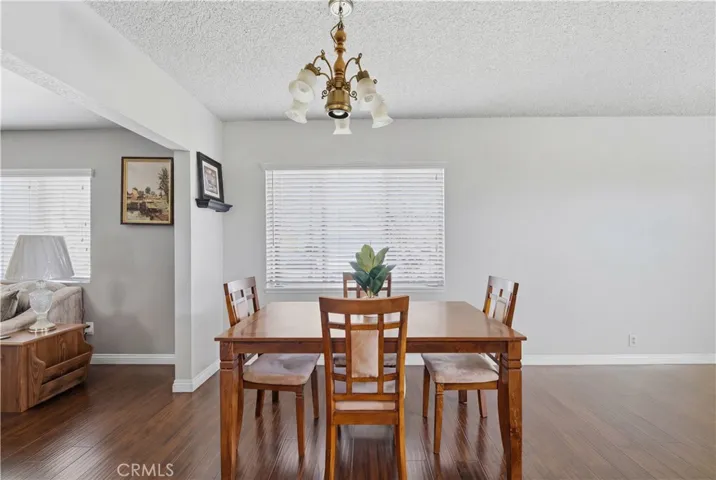 Dining area with access to both family and living room