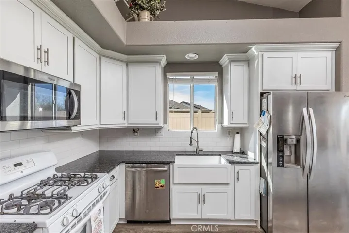 Portion of newly renovated kitchen.