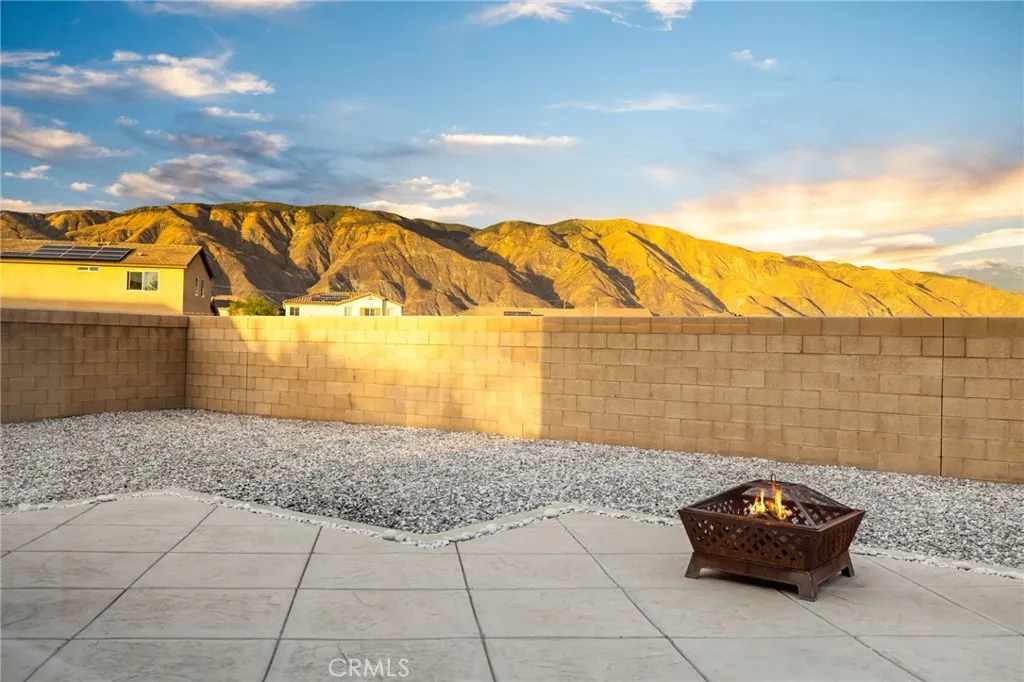 Rear yard with mountain views and no rear neighbor