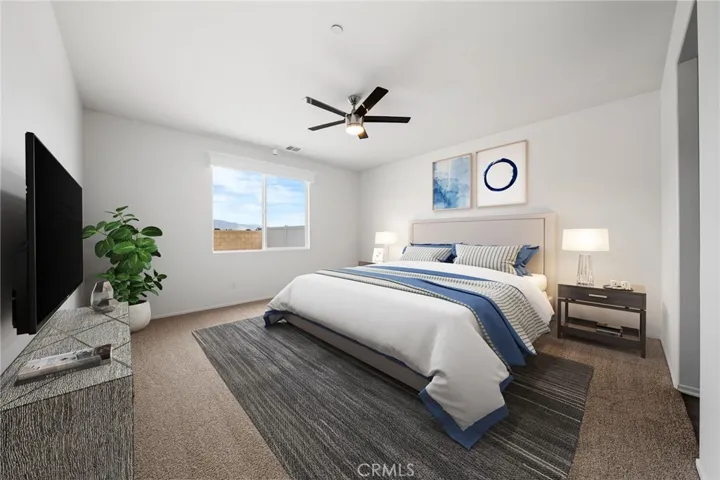 Virtual staging. Primary bedroom.