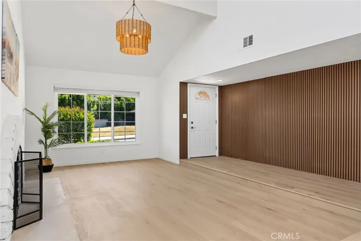 Entry way with Accent wall