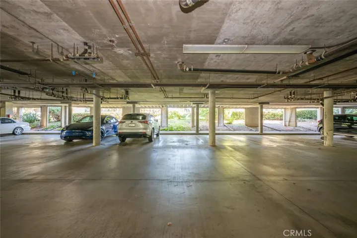 Parking structure with assigned space.