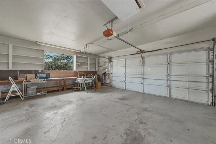 Inside garage attached to home