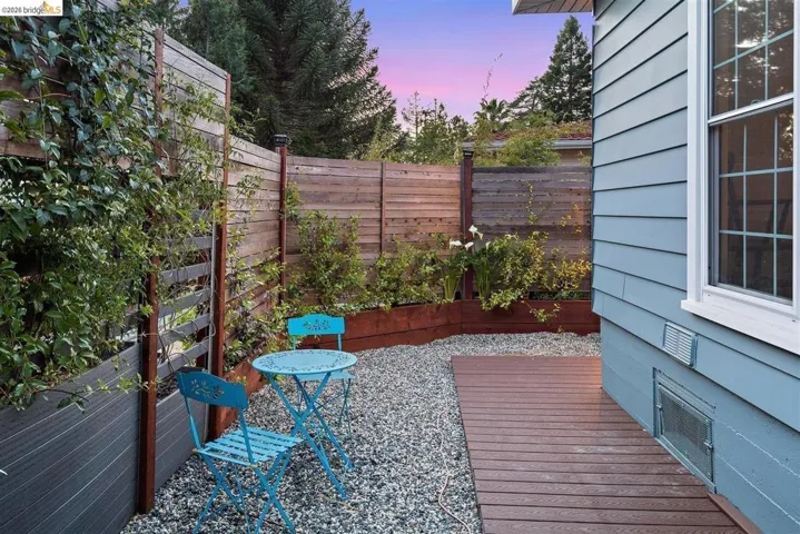 deck featuring a fenced backyard