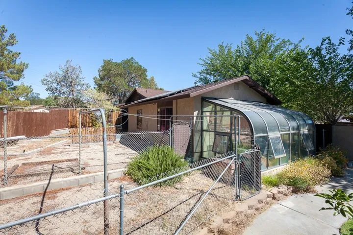 Green House and Garden Area.