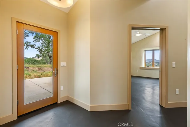 Back door with direct exterior entry with no steps.