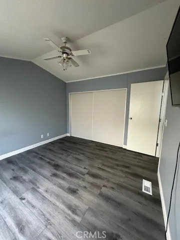 Master bedroom showing closet.