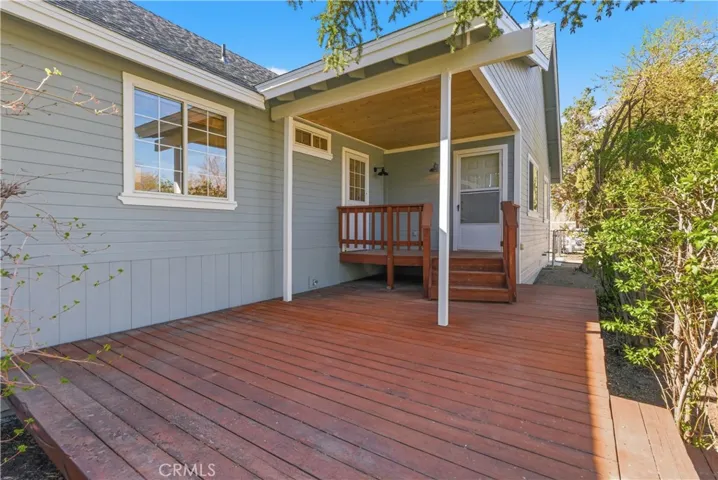 Backyard porch and deck