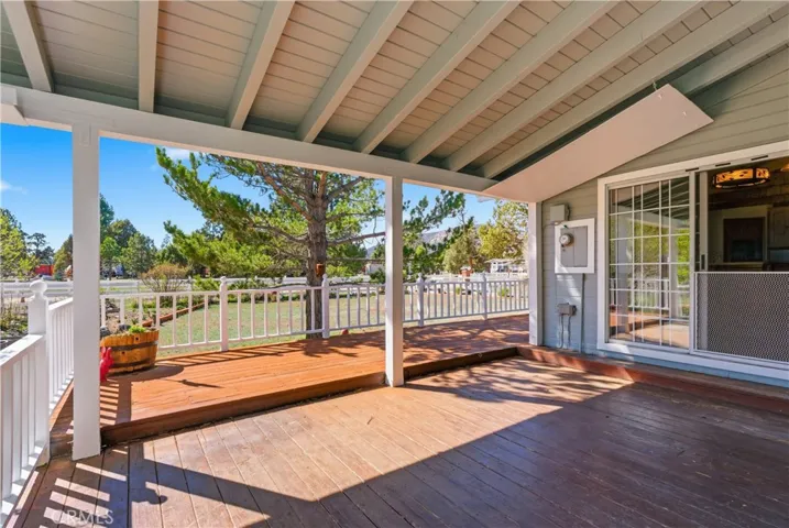 Side covered deck