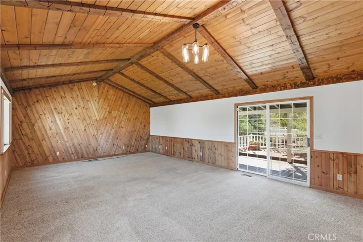 Awesome game room with lots of space for furniture placement options.