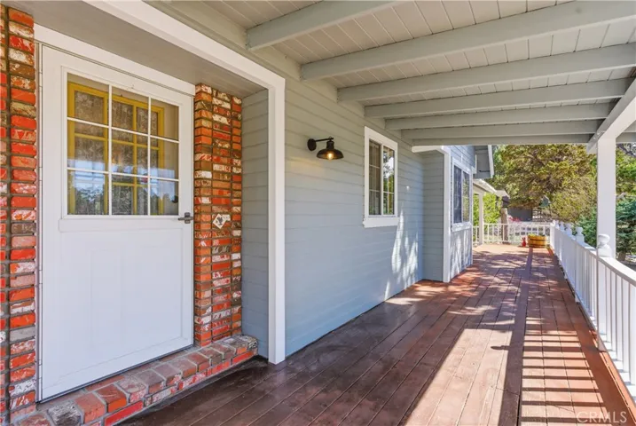 Inviting porch and entrance door