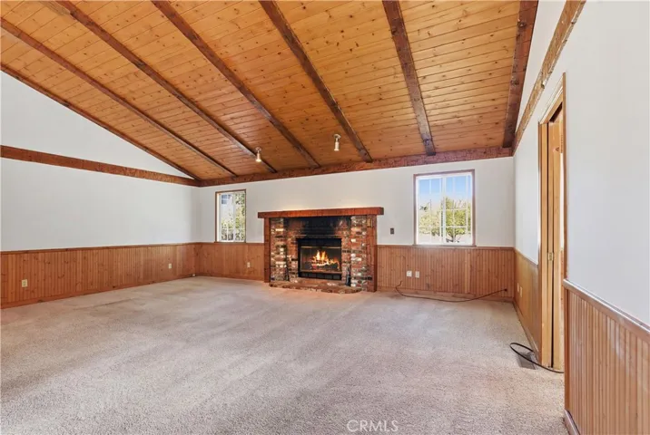 Living room with Cozy fireplace