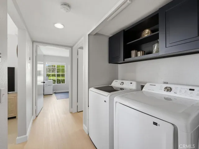 Hall with laundry area