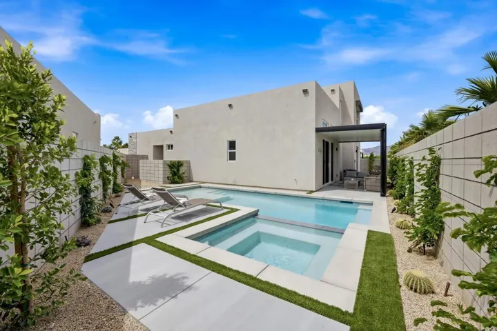 Turf grass and desert landscaping