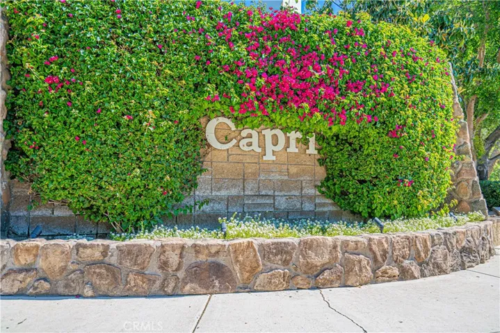 Capri Community Entrance.