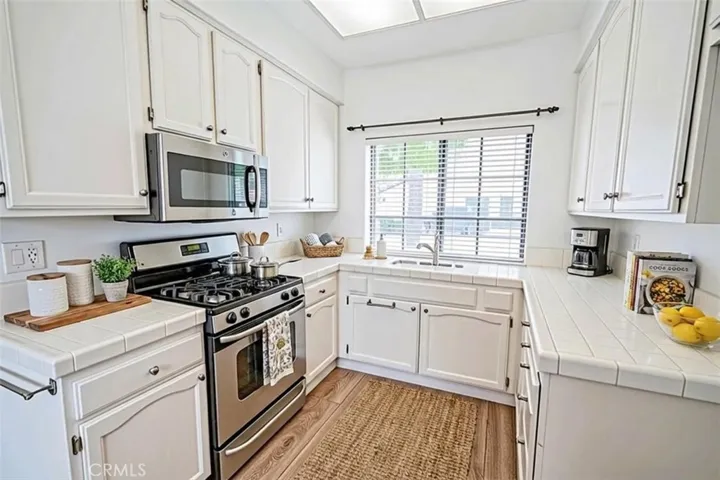Kitchen, virtually staged.