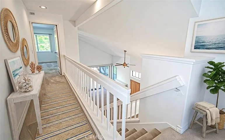 Upstairs Hallway. Virtually staged